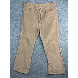 Vintage Levi's Corduroy Pants Men's W34 x L28 Light Brown Bootcut White Tab 80s